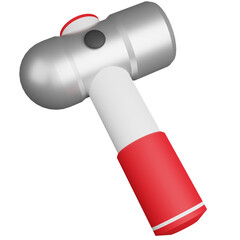 Fototapeta premium Sledgehammer Illustration – Modern Heavy Duty Hammer Tool 3D Design Isolated