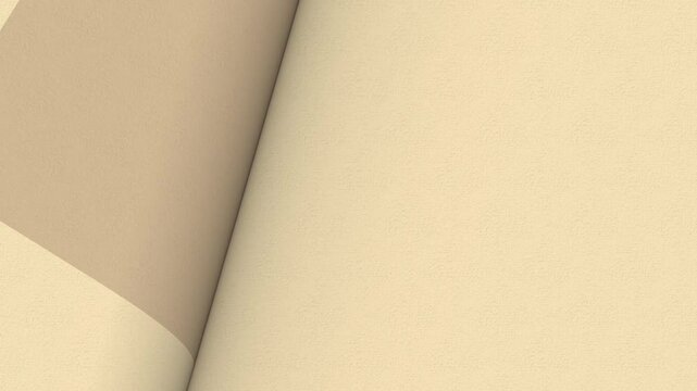 3D Flipping page curl transition animation being flipped over