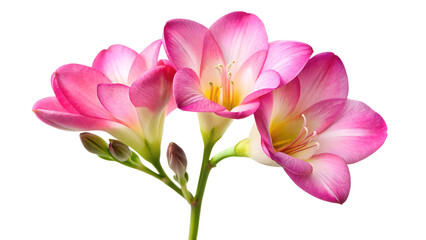 pink and white tulips