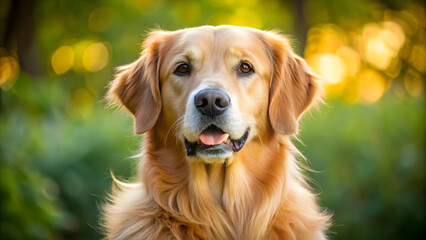 Obraz premium Golden retriever close up photo