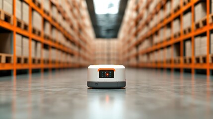 Robot hardware, An intelligent warehouse robot utilizes advanced hardware and AI algorithms to autonomously manage inventory, optimizing storage space and retrieval speed.