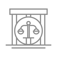 Court Building icon Design