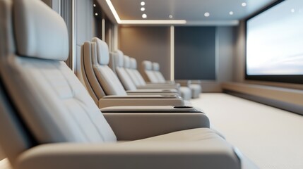 Luxurious Home Theater Interior