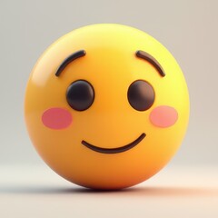 Fototapeta premium Smiley face cute 2d