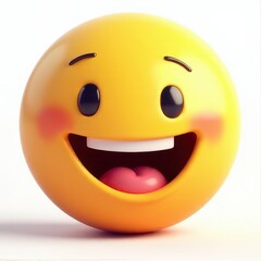 Fototapeta premium Smiley face cute 2d