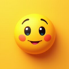 Fototapeta premium Smile face cute 2d