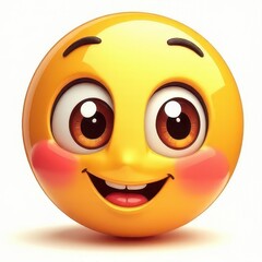 Fototapeta premium Smiley face cute 2d