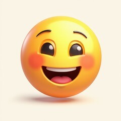 Fototapeta premium Smiley face cute 2d