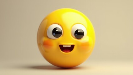 Fototapeta premium Smiley face cute 2d