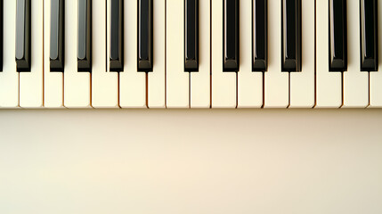 Fototapeta premium piano keys close up