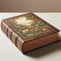 old book isolated on white