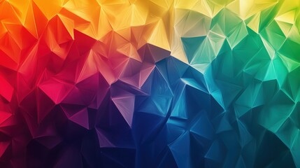 Fototapeta premium Colorful geometric abstract background with triangular shapes and gradients