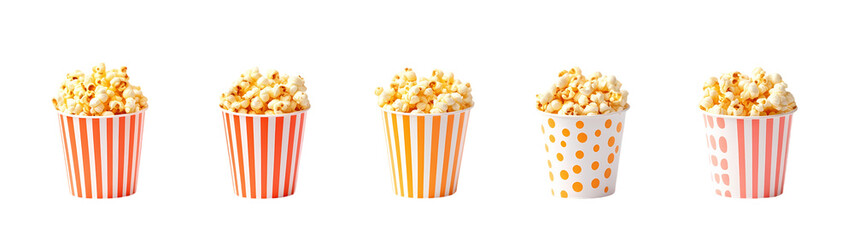 Tasty caramel glazed popcorn in a box