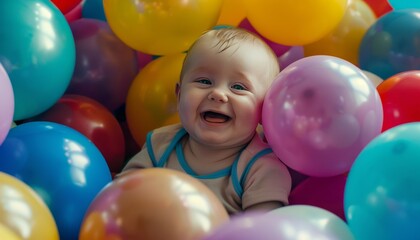 Balloon Bonanza: Baby's Fun Filled Ball Pit Adventure