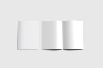 A4 Bifold Brochure Blank Background