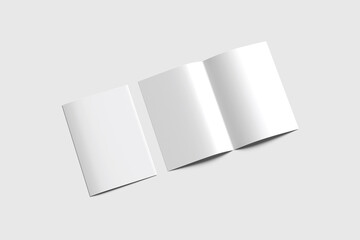 A4 Bifold Brochure Blank Background