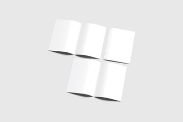 A4 Bifold Brochure Blank Background