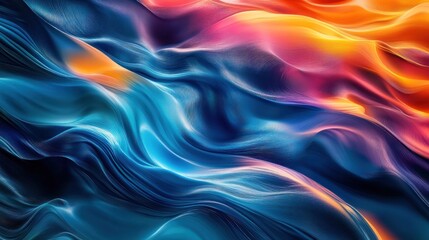 Obraz premium Abstract background with flowing, colorful waves.