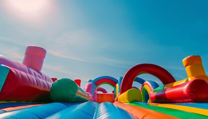 The Sky's the Limit: A Vibrant Adventure in the Inflatable Bounce House