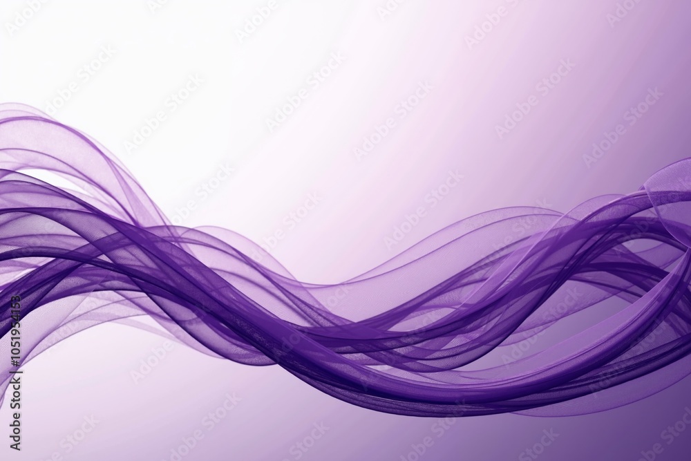 Fototapete smooth flowing purple and pink abstract shapes creating a sense of movement and fluidity against a soft gradient white background