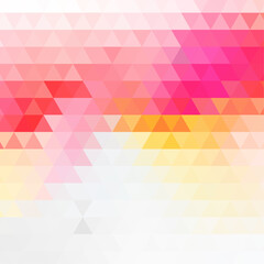 Pink Yellow Triangle Background