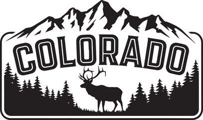 Colorado Wilderness Vector Graphic © PapaGray