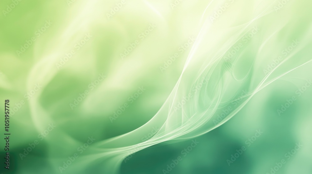 Poster fresh abstract background with a soft green gradient and a blurred effect