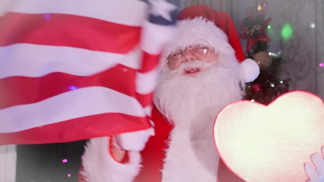 Santa invites experience the New Year in the USA, filled with Christmas celebrations and winter fun. 