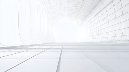 Infinite Perspective Grid - Minimalist Futuristic Digital Design Background
