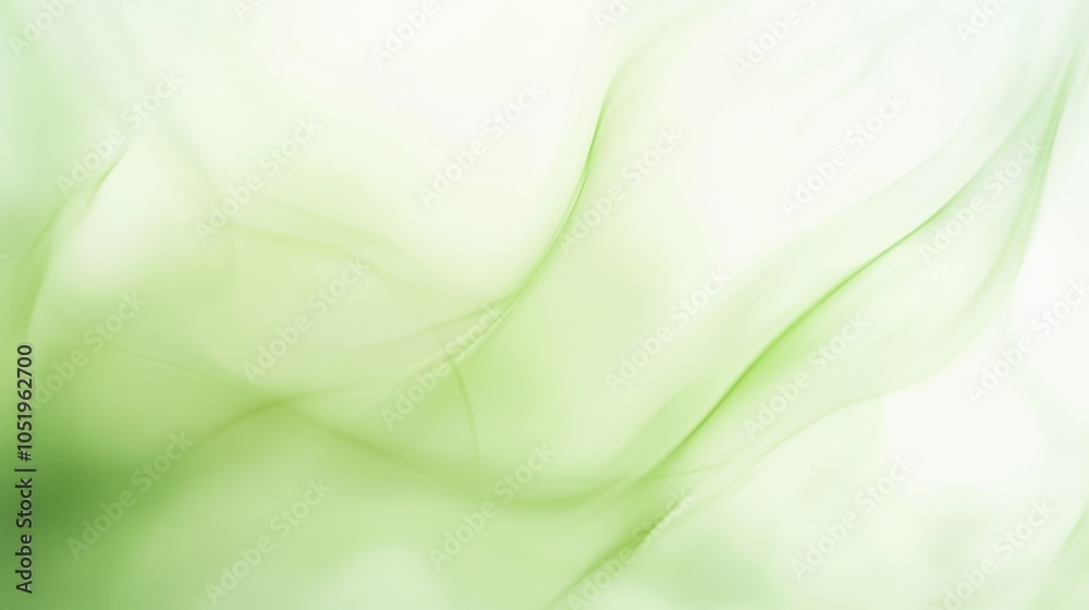 Wall mural fresh abstract background with a soft green gradient and a blurred effect