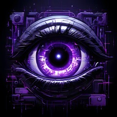 artificial intelligence concept design with futuristic look