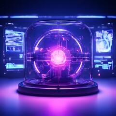 artificial intelligence concept design with futuristic look
