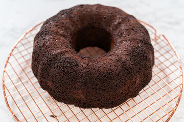 From Pan to Rack - Perfect Chocolate Bundt Cake