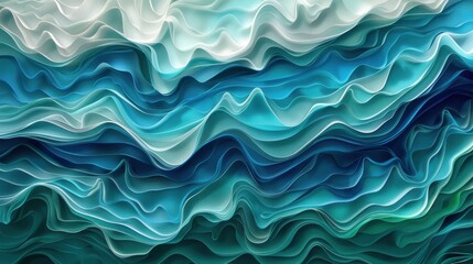 Fototapeta premium Teal Blue: This inviting hue combines blue and green, evoking sophistication and creativity, perfect for contemporary interior design and branding. 