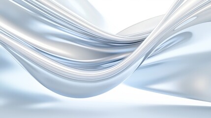 Elegant and fluid captivating waves of light and reflection in a contemporary abstract design