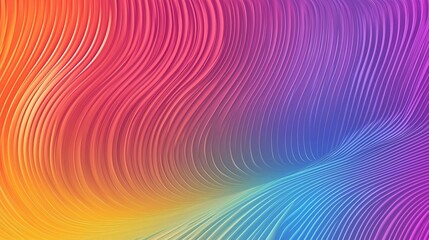 Obraz premium Colorful wavy lines abstract background, vibrant gradients, smooth texture