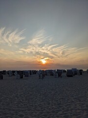 sunset on the beach