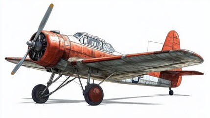 General airplane isolated on transparent background.  file.