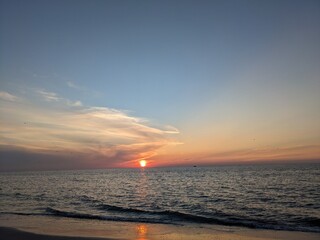 Fototapeta premium sunset on the beach