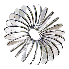flower abstract shape glass 3d illustration