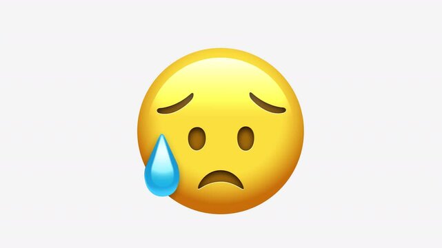 Crrying Emoji sad emoticon face