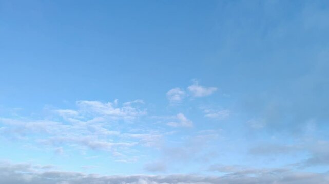 Very strange and light clouds at dawn