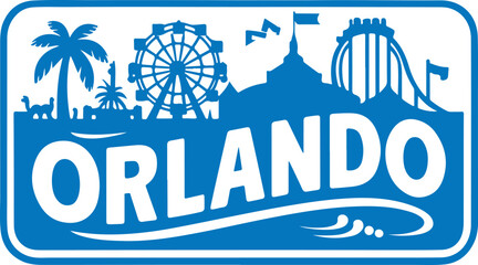 Orlando Florida Typography Vector