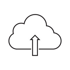 Upload icon arrow up. Vector illustration.  EPS 10/AI