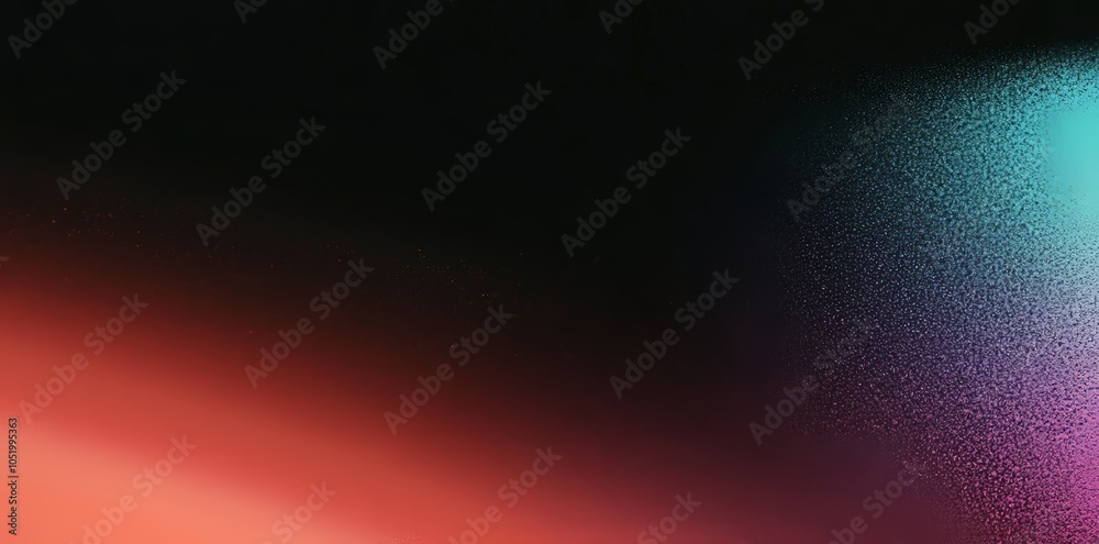 Aufkleber background design for a cover header with an abstract grainy texture, purple orange black noise text