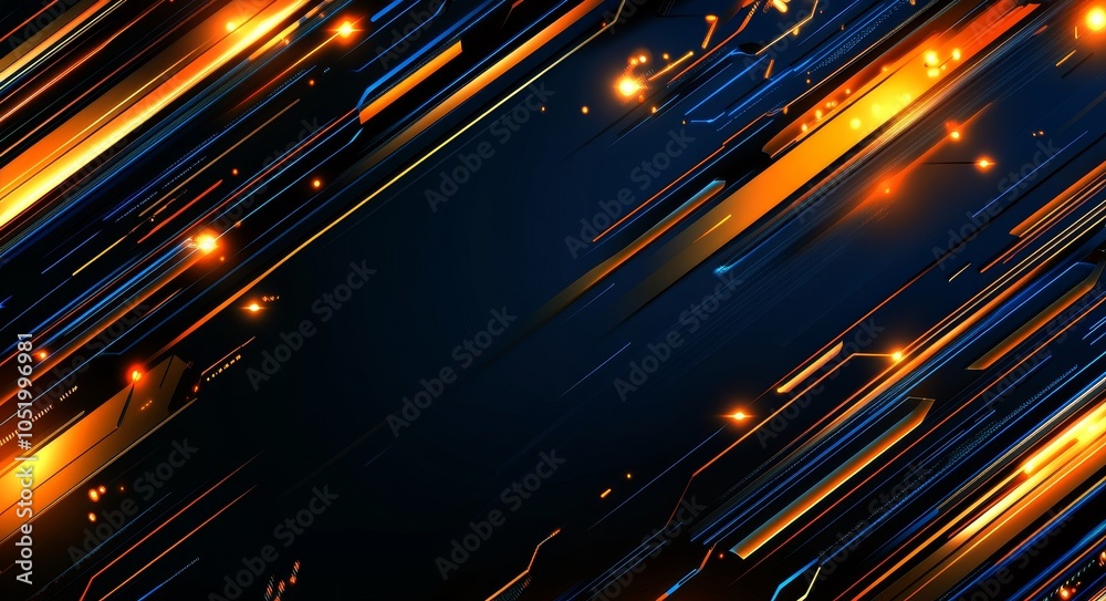 Poster this technology background shows an abstract motherboard that can be used for describing technologic