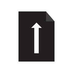 Fototapeta premium Upload icon arrow up. Vector illustration. EPS 10/AI