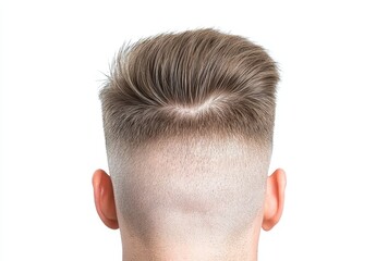 Obraz premium Half-glatze of a man with hair falling out