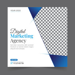 Digital marketing social media post business webinar for social media story, business post or stories banner template geometric shape design for attractive abstract elements post background space