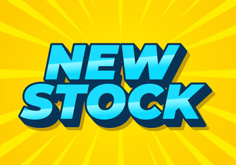 New stock. Text effect in modern colors with 3D style
